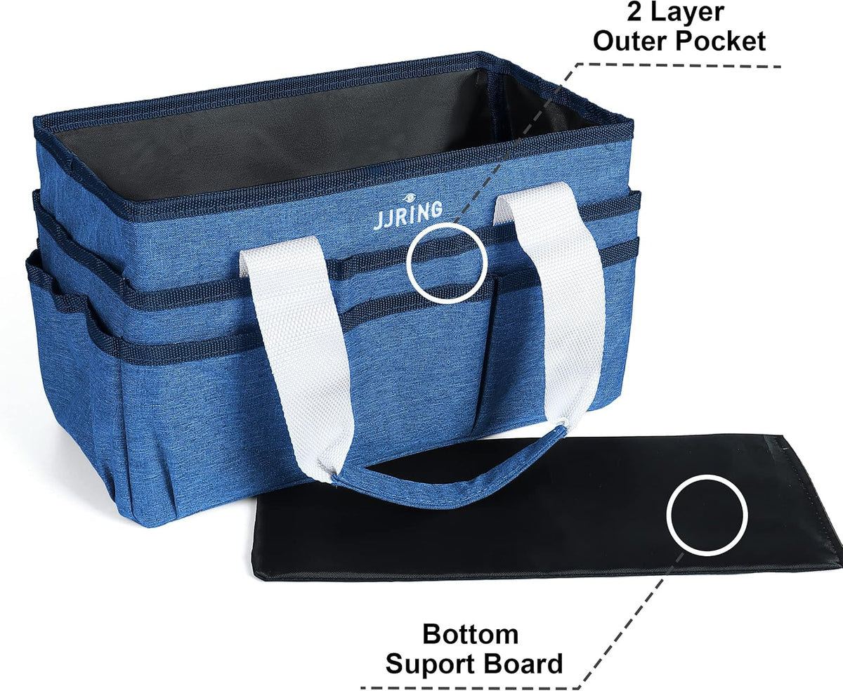 Craft Organizer Tote Bag Art Storage Caddy Bluish Green