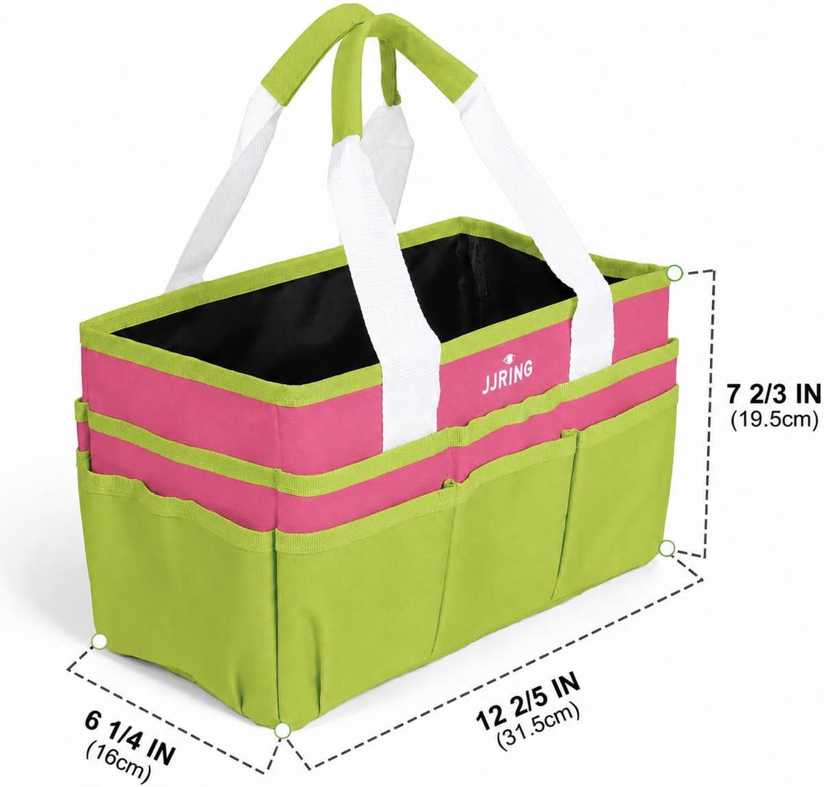 Craft Organizer Tote Bag Art Storage Caddy Bluish Green