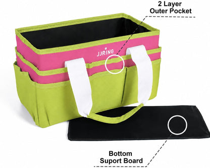 Craft Organizer Tote Bag Art Storage Caddy Bluish Green