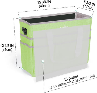 Craft Organizer Tote Bag Art Storage Caddy Bluish Green