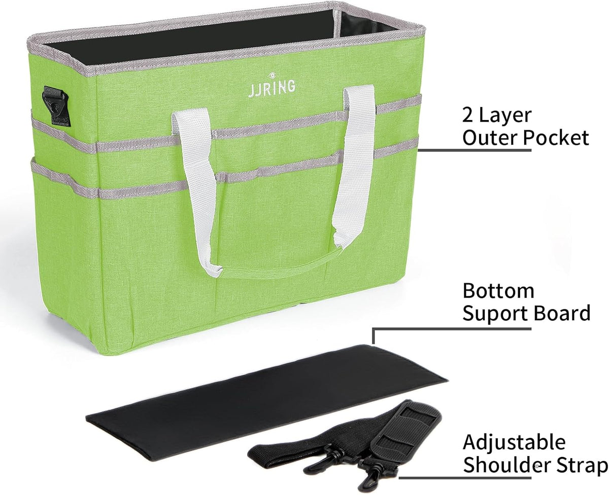Craft Organizer Tote Bag Art Storage Caddy Bluish Green