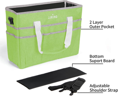 Craft Organizer Tote Bag Art Storage Caddy Bluish Green