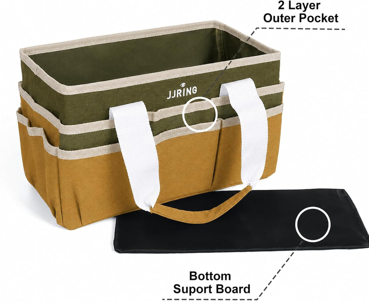 Craft Organizer Tote Bag Art Storage Caddy Bluish Green