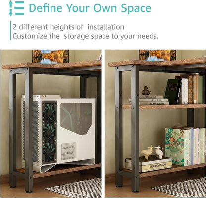 White L Shaped Computer Desk with Drawers & Storage Shelves, 47 Inch Corner Reversible Desk with Power Outlet for Home Office Bedroom, L-Shaped Teen PC Desks with Fabric Drawer, White
