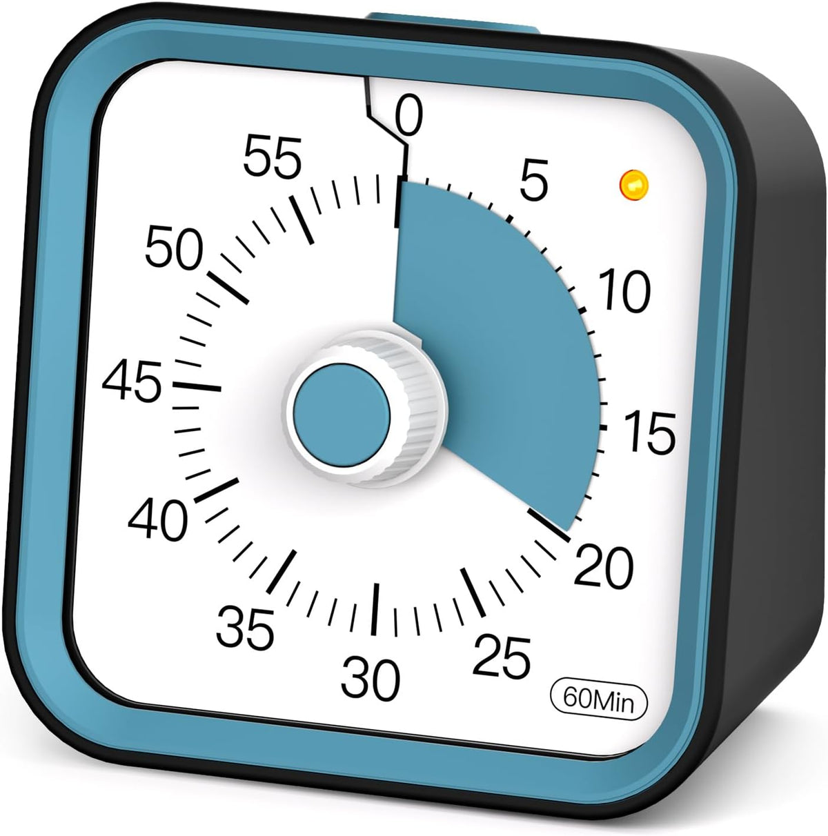 Visual Timer for Kids, Countdown Timer with Pause Function, White
