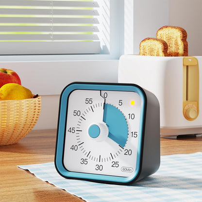 Visual Timer for Kids, Countdown Timer with Pause Function, White