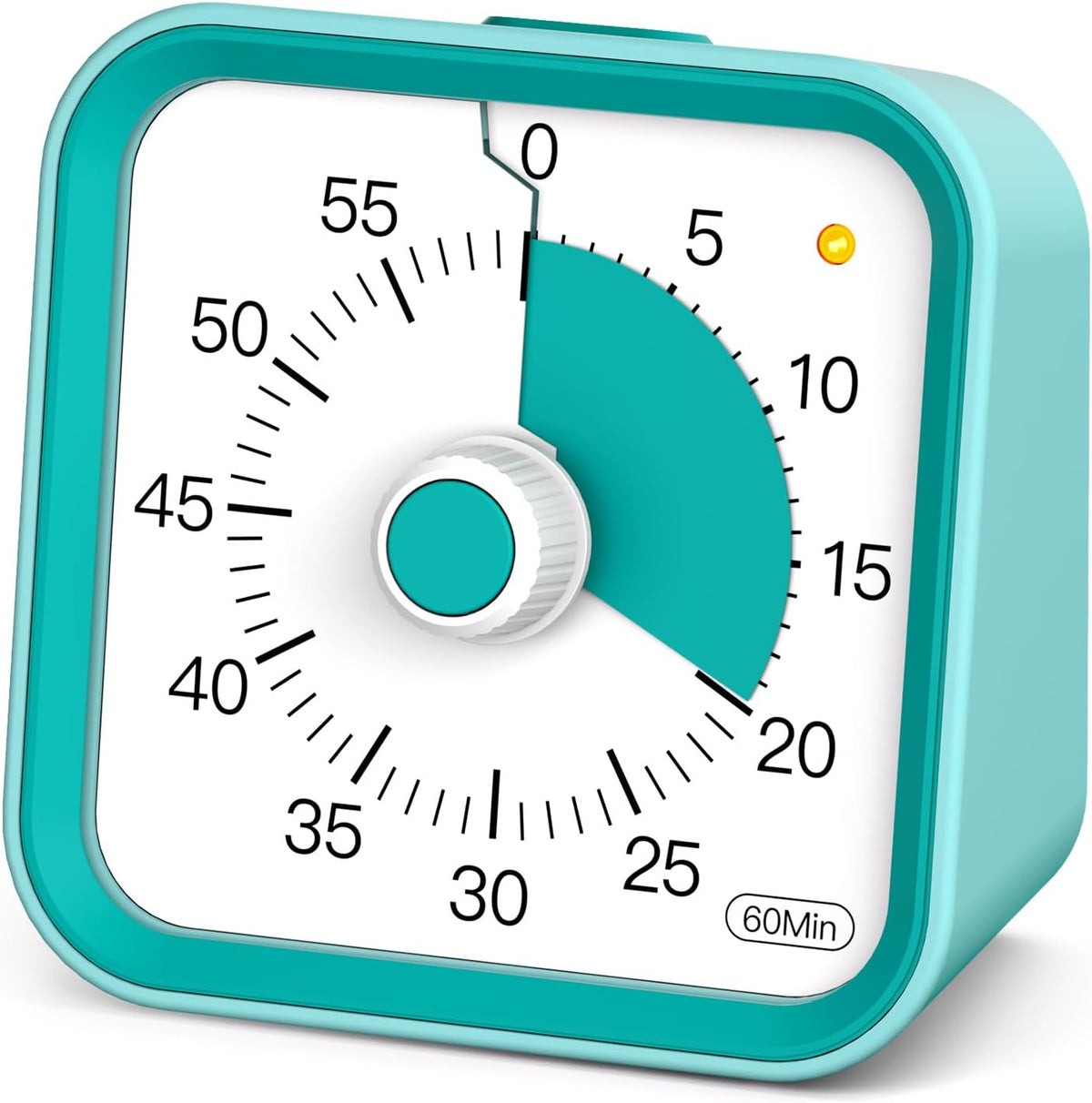 Visual Timer for Kids, Countdown Timer with Pause Function, White