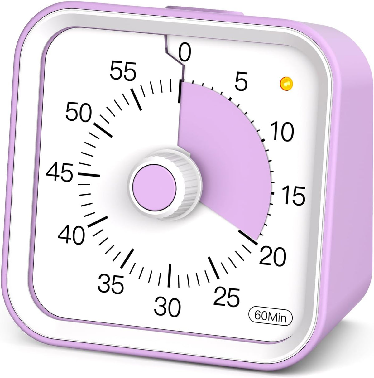 Visual Timer for Kids, Countdown Timer with Pause Function, White