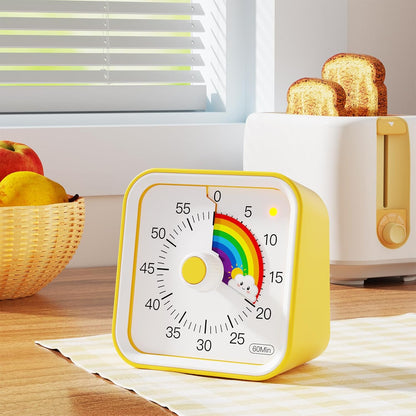 Visual Timer for Kids, Countdown Timer with Pause Function, White