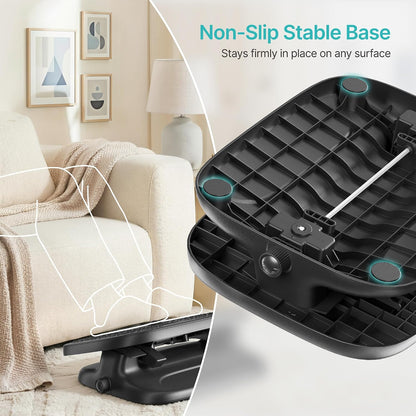 Foot Rest Under Desk with Massage, Ergonomic Stepless Adjustable