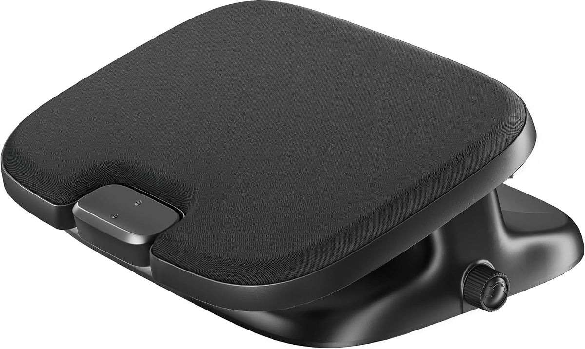 Foot Rest Under Desk with Massage, Ergonomic Stepless Adjustable