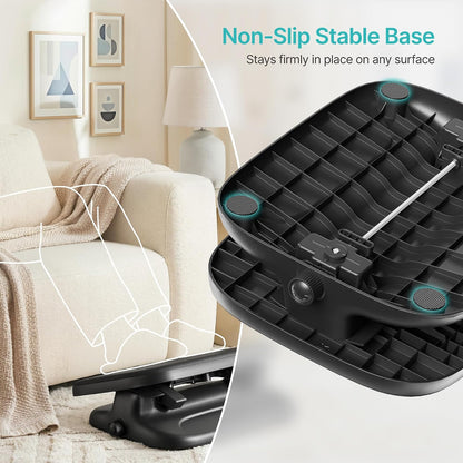 Foot Rest Under Desk with Massage, Ergonomic Stepless Adjustable