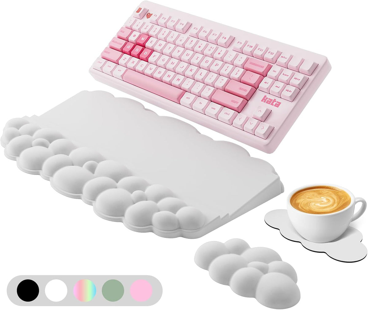 Ergonomic Wrist Rest for Keyboard and Mouse, Cloud Keyboard Stand Pad
