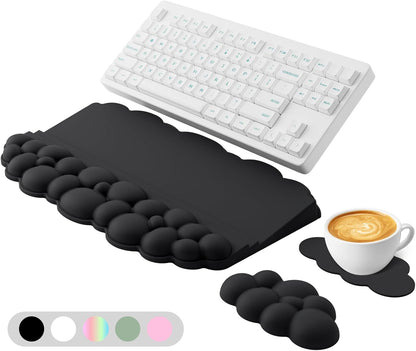 Ergonomic Wrist Rest for Keyboard and Mouse, Cloud Keyboard Stand Pad
