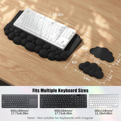 Ergonomic Wrist Rest for Keyboard and Mouse, Cloud Keyboard Stand Pad