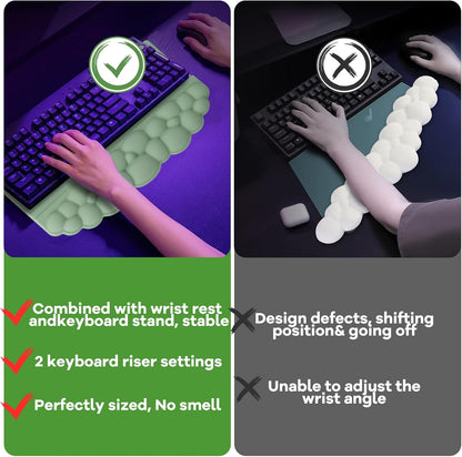 Ergonomic Wrist Rest for Keyboard and Mouse, Cloud Keyboard Stand Pad