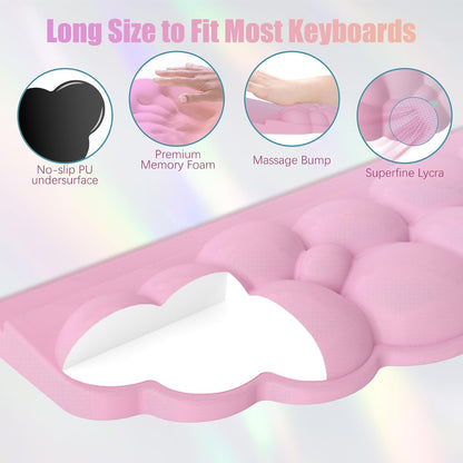 Ergonomic Wrist Rest for Keyboard and Mouse, Cloud Keyboard Stand Pad