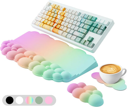 Ergonomic Wrist Rest for Keyboard and Mouse, Cloud Keyboard Stand Pad
