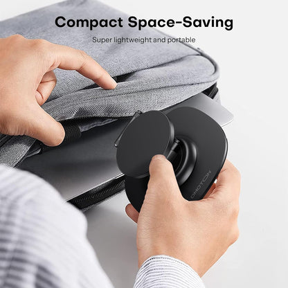 MS04 [360° Rotating] Adjustable Magnetic Phone Stand for Desk, Black