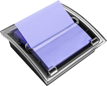 3x3 Inches Pop Up Sticky Note Dispenser, Black Base