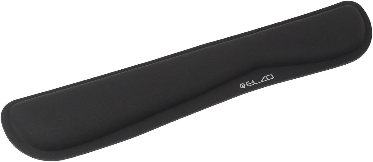 Keyboard Wrist Rest Pad Support with 65D High-Density Thicken Memory Foam Padding, Ergonomic Design Computer Rest Pad Desk Wrist Mat, Non-Slip Rubber Base Office Laptop