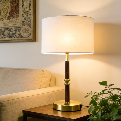 Adjustable Desk Lamp with Dual USB-C/A & AC Outlet 340° Swivel Lamp Head
