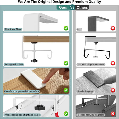 No Drill Under Desk Cable Management Tray, 36 inch Cable Management
