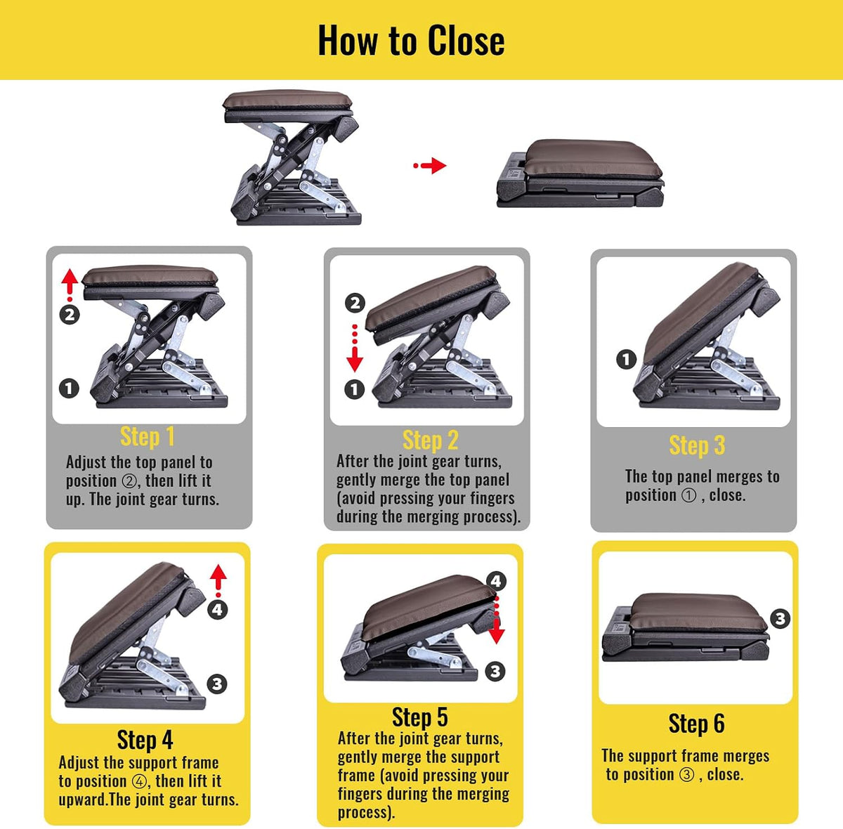 Foot Rest for Under Desk at Work Enlarged, Ergonomic Footrest with Adjustable Height and Angle, Foldable Foot Stool with Removable Pad Massage Beads for Office Gaming Chair Black