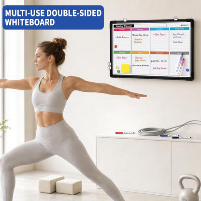 Monthly Calendar Whiteboard for Wall, Dry Erase Board, Magnetic White Board