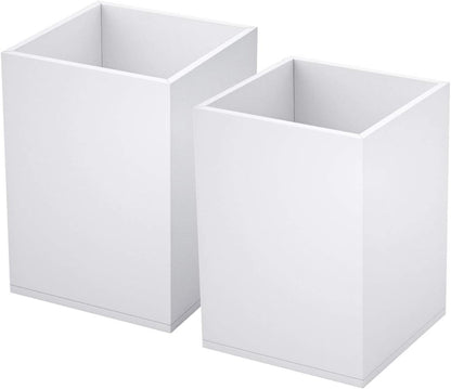 Acrylic Pen Holder for Desk, Clear Pencil Cup Organizer 2 Packs