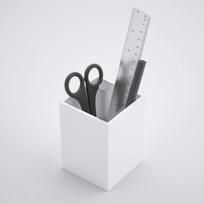 Acrylic Pen Holder for Desk, Clear Pencil Cup Organizer 2 Packs