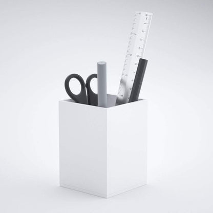 Acrylic Pen Holder for Desk, Clear Pencil Cup Organizer 2 Packs