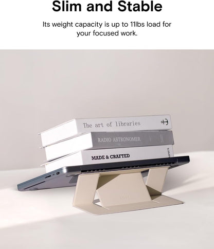 Invisible Laptop Stand, Stick-On Portable Laptop Riser for Mobile Work