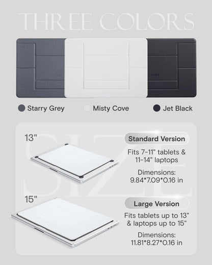 Invisible Laptop Stand, Stick-On Portable Laptop Riser for Mobile Work
