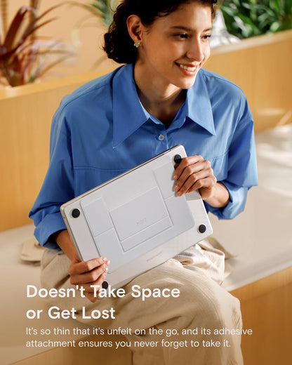 Invisible Laptop Stand, Stick-On Portable Laptop Riser for Mobile Work