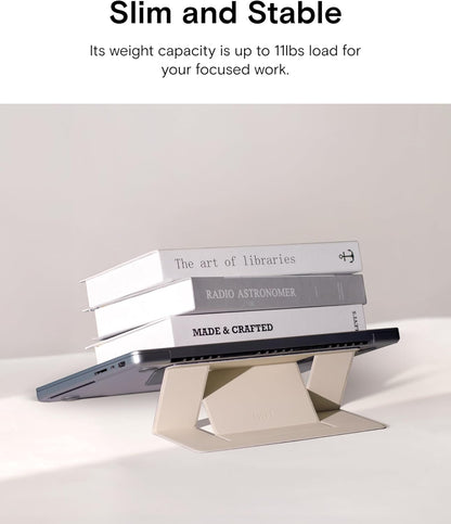 Invisible Laptop Stand, Stick-On Portable Laptop Riser for Mobile Work