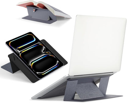 Invisible Laptop Stand, Stick-On Portable Laptop Riser for Mobile Work