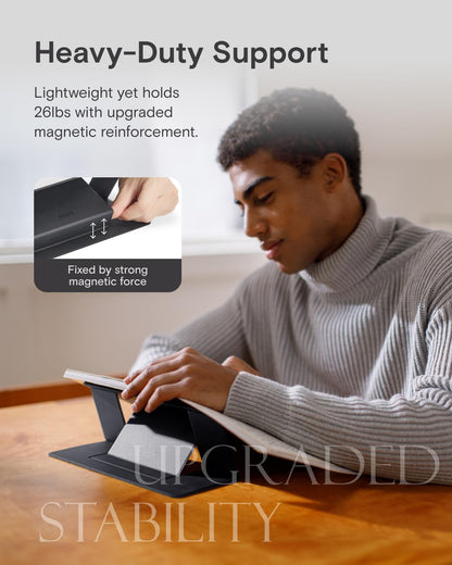 Invisible Laptop Stand, Stick-On Portable Laptop Riser for Mobile Work