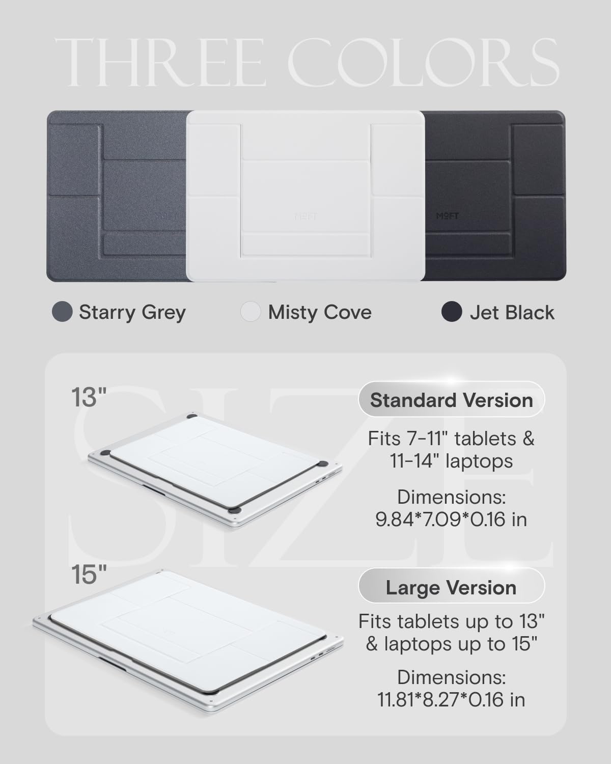 Invisible Laptop Stand, Stick-On Portable Laptop Riser for Mobile Work