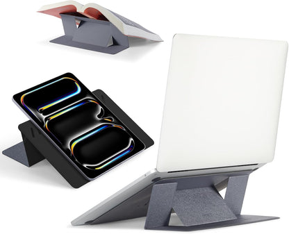 Invisible Laptop Stand, Stick-On Portable Laptop Riser for Mobile Work