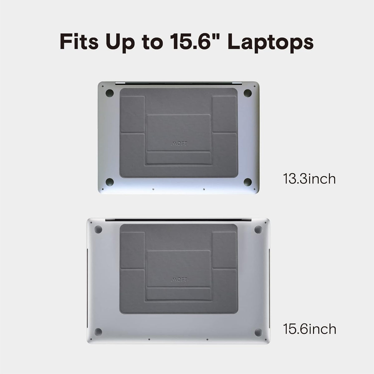 Invisible Laptop Stand, Stick-On Portable Laptop Riser for Mobile Work
