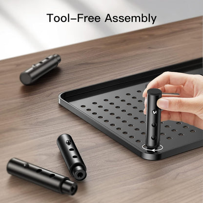 Computer Monitor Stand for Desk, Adjustable Laptop Riser, 2 Pack