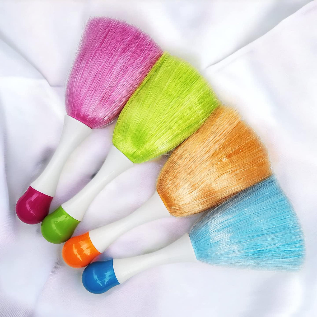 4 Pack 8" Hand Grips Microfiber Washable Duster, Suitable for Light Daily Household Dusting, Electrostatic Feather Duster Brush,Cleaning Supplies for Book,Screen,Sofa,Car,Furniture,Photo Frames