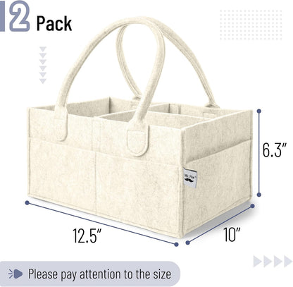 Baby Diaper Caddy Organizer, Gray, Medium