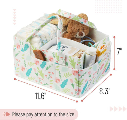 Baby Diaper Caddy Organizer, Gray, Medium