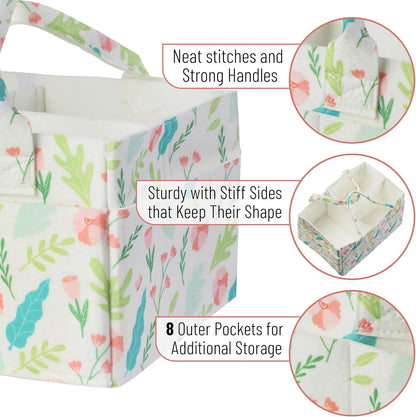 Baby Diaper Caddy Organizer, Gray, Medium