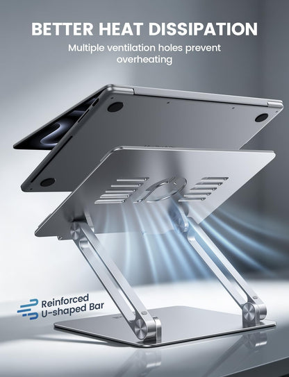 Aluminum Laptop Stand for Desk for MacBook Air Pro Neo 10-17.3''