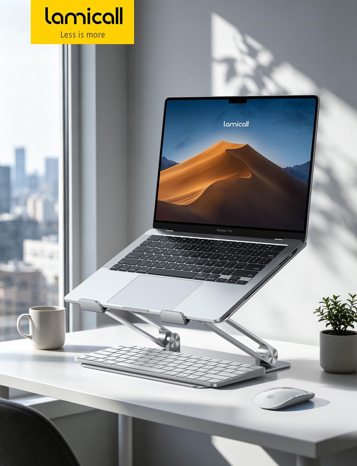 Aluminum Laptop Stand for Desk for MacBook Air Pro Neo 10-17.3''