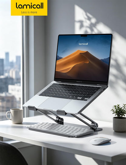 Aluminum Laptop Stand for Desk for MacBook Air Pro Neo 10-17.3''