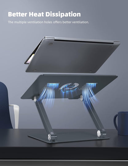 Aluminum Laptop Stand for Desk for MacBook Air Pro Neo 10-17.3''